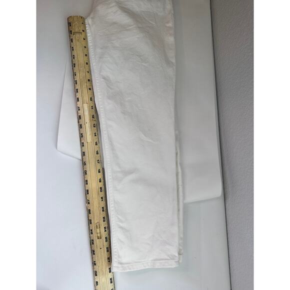 Everlane Curvy Cheeky Jeans High Waist Straight Leg Stretch White Size 31 - Picture 11 of 12